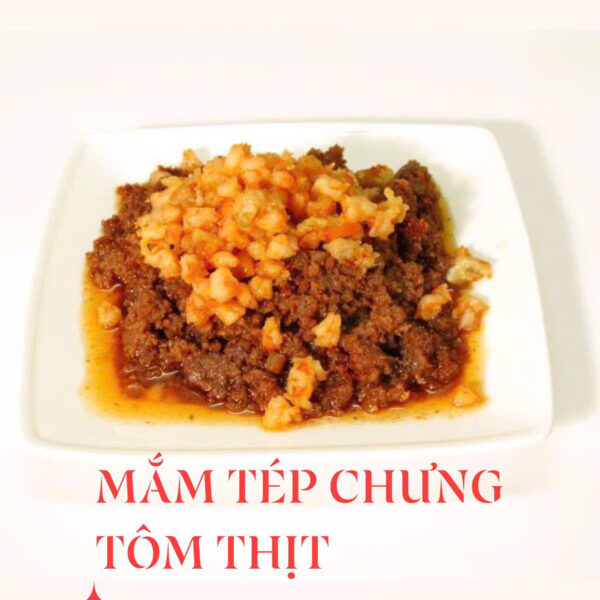 Mắm tép trưng tôm thịt