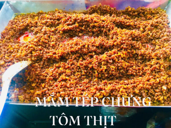 Mắm tép trưng tôm thịt